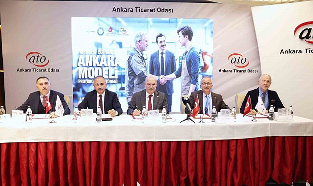 ATO'da 'Mesleki Eğitimde Ankara Modeli' için 5 kurumdan güç birliği