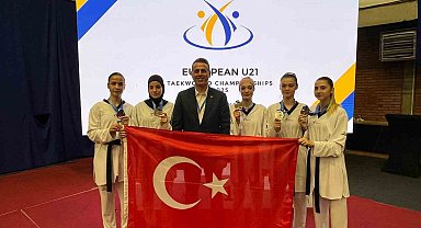 Avrupa Ümitler Taekwondo Şampiyonası'nda 5 madalya