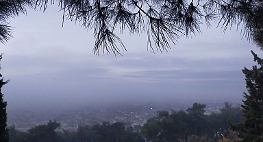 Aydın'da puslu sabah manzaraları mest etti