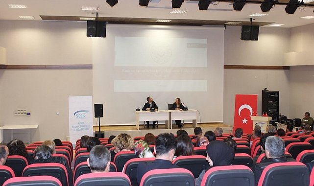 Aydın'da SGK personeline kadına yönelik şiddetle mücadele semineri