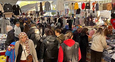 Aydın'ın tarihi Salı Pazarı'nda yıl sonu hareketliliği