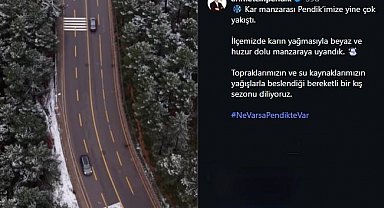 Aydos Ormanı'nda kartpostallık manzara havadan görüntülendi