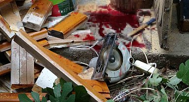 Bacağını elektrikli testereye kaptıran yaşlı adam ağır yaralandı, olayı haber alan torun gözyaşlarına boğuldu