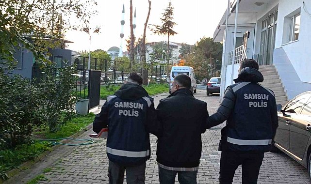 Bafra'da 15 yıl hapis cezası bulunan firari yakalandı