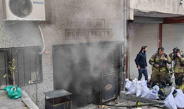 Bağcılar'da tekstil atölyesinde korkutan yangın