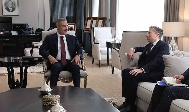 Bakan Fidan, BM İnsani İşlerden Sorumlu Genel Sekreter Yardımcısı ve Acil Yardım Koordinatörü Fletcher'i kabul etti