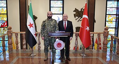 Bakan Güler, Suriye Genelkurmay Başkanı Tümgeneral Nureddin Ali Na'san'ı kabul etti
