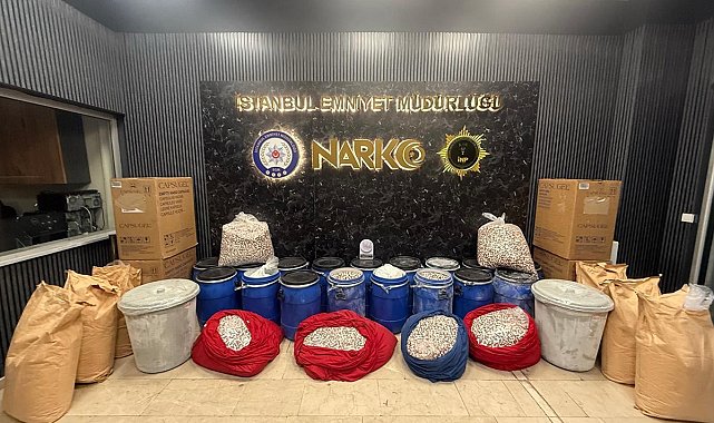 Bakan Yerlikaya: "İstanbul ve İzmir'de gerçekleştirilen uyuşturucu operasyonlarında 6 milyon 958 bin adet uyuşturucu hap ele geçirildi"