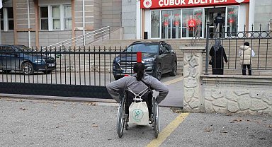 Bankaya olan borcu sebebiyle engelli vatandaşın aracı haciz edildi