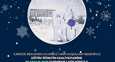 Bartın Üniversitesi'nde eğitime kar tatili