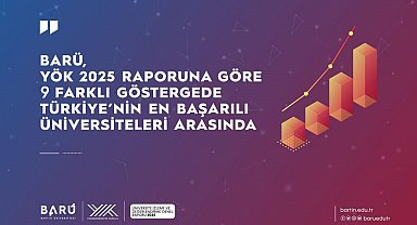 BARÜ, 9 farklı göstergede Türkiye'nin en başarılı üniversiteleri arasında