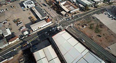 Başiskele Kullar'da kavşak düzenlemesi yapıldı