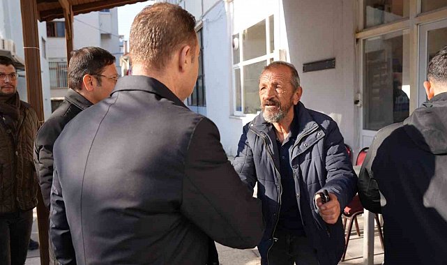 Başkan Akın depremzedeleri ziyaret etti