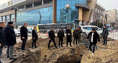 Başkan Çetinkaya, altyapı ve üstyapı çalışmalarını yerinde inceledi