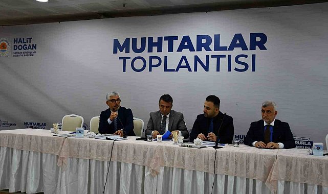 Başkan Doğan Vezirköprü'de muhtarların sorunlarını dinledi