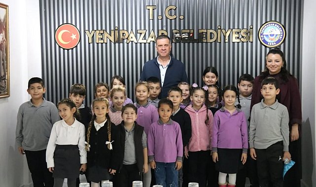 Başkan Ercan minik öğrencileri belediyede ağırladı
