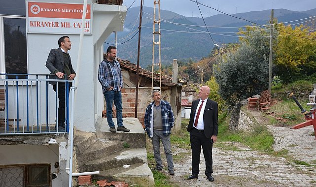 Başkan Kumral yapımı tamamlanan hizmet alanlarını yerinde inceledi