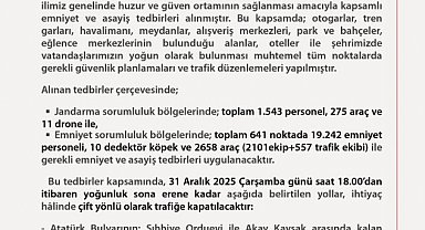 Başkentte yılbaşı tedbirleri: 19 bin 242 emniyet personeli görev alacak