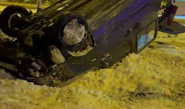 Batman'da kar ve buzlanma kazaya neden oldu: 2 yaralı