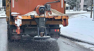 Battalgazi'de karla mücadele aralıksız sürüyor
