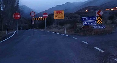 Bayburt'ta bazı köy yolları ve geçitler yoğun kar nedeniyle ulaşıma kapatıldı