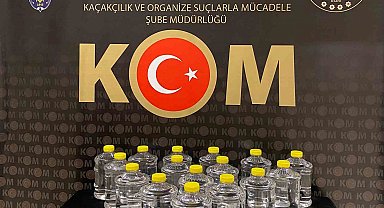 Bayburt'ta Roma dönemine ait 15 adet sikke ve 40 litre kaçak alkol ele geçirildi