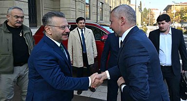 Belarus'un Ankara Büyükelçisi Glaz, Eskişehir Valisi Aksoy'u ziyaret etti