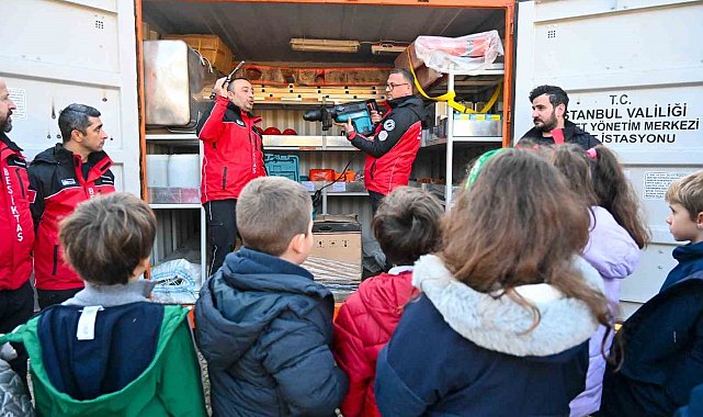 Beşiktaş Belediyesi minik öğrencilere afet bilinci eğitimi verdi