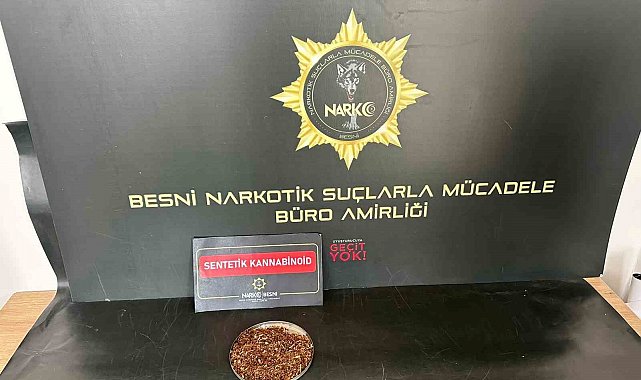 Besni'de uyuşturucuyla yakalanan şahıs tutuklandı