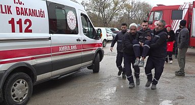 Beton fabrikasında yangın: 2 işçi dumandan etkilendi