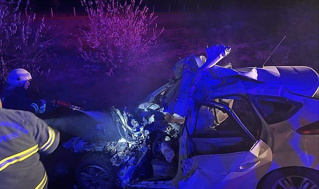 Beton mikserine çarpan sürücü hayatını kaybetti