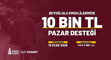 Beyoğlu'nda emeklilere verilen pazar desteği 2026'da da devam edecek