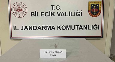 Bilecik'te 'Dur' ihtiyarına araç içinden payp çıktı