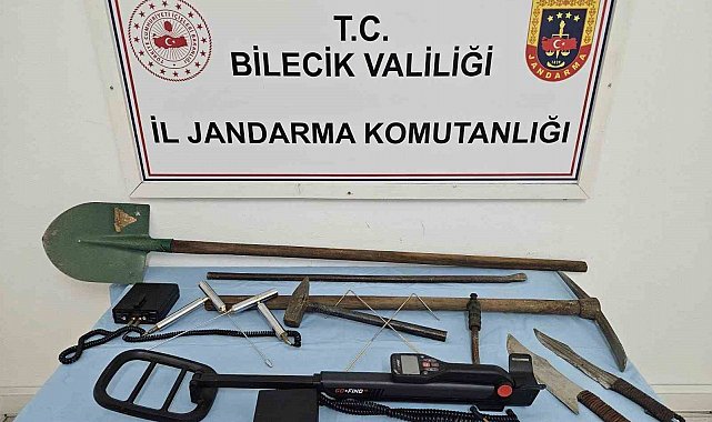 Bilecik'te define avcıları suçüstü yakalandı