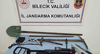 Bilecik'te define avcıları suçüstü yakalandı