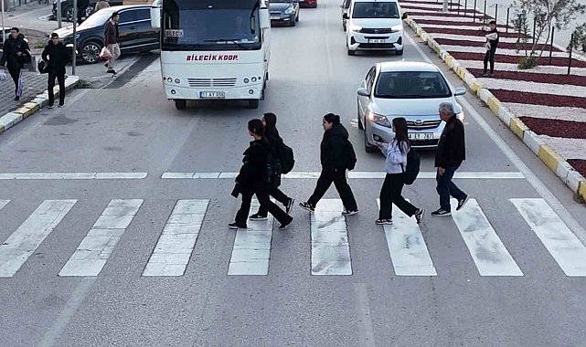 Bilecik'te drone destekli trafik denetimi: 29 sürücüye ceza