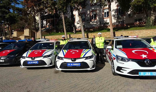 Bilecik'te emniyet ve jandarmanın araç filosu güçlendi: 67 araç hizmette alındı