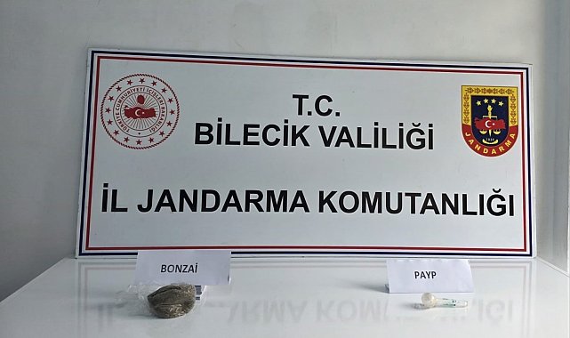 Bilecik'te jandarmanın şüphe üzerine durdurduğu araçtan uyuşturucu çıktı