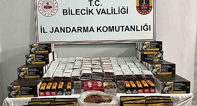 Bilecik'te kaçak makaron operasyonu