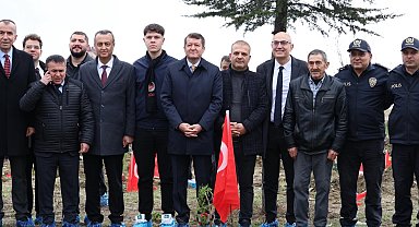 Bilecik'te şehitler adına fidan dikimi gerçekleştirildi