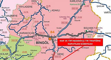Bingöl-Diyarbakır karayolu tır trafiğine kapatıldı