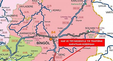 Bingöl-Diyarbakır yolu tır trafiğine kapatıldı
