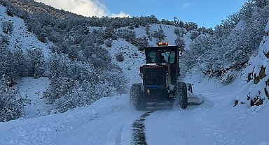 Bingöl'de kardan dolayı kapanan 75 köy yolunda çalışmalar sürüyor