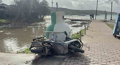 Bodrum'da selin ardından fırtına: "Tekneler karaya oturdu, denizin rengi değişti"