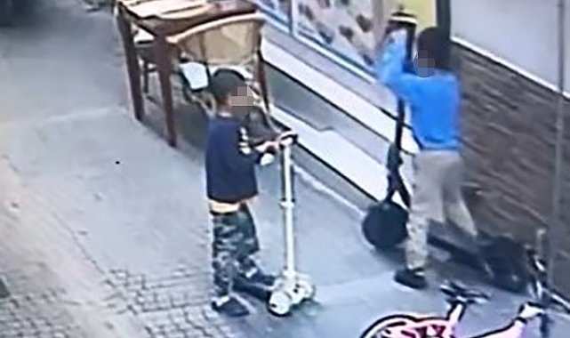 Boyundan büyük scooter'ı çaldılar