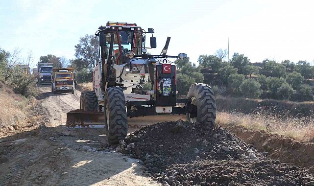 Bozdoğan Belediyesi yol çalışmalarına devam ediyor