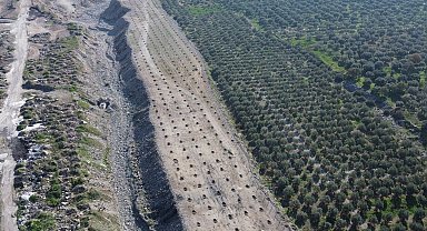 Buharkent'te İlek Bahçesi Projesi'nde altyapı çalışmaları sürüyor
