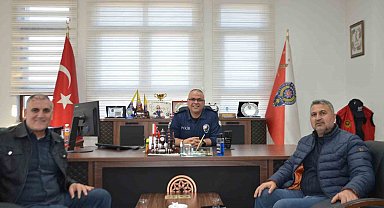 Bulanıklı gazetecilerden Emniyet Müdürü Arlı'ya ziyaret