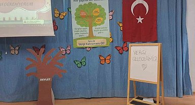 Buldanlı öğrencilere vergi bilinci eğitimi verildi