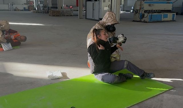 Burdur'da gerçeğini aratmayan yangın ve KBRN tatbikatı